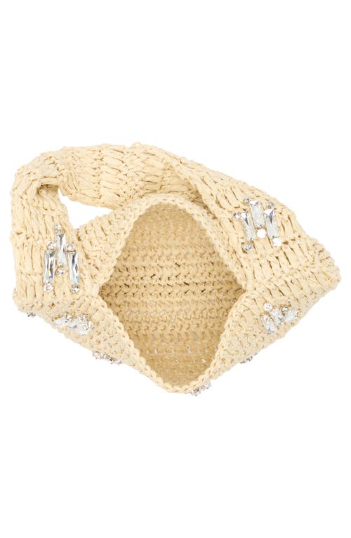 Urban Expressions Handbags Rhinestone Straw Shoulder Bag