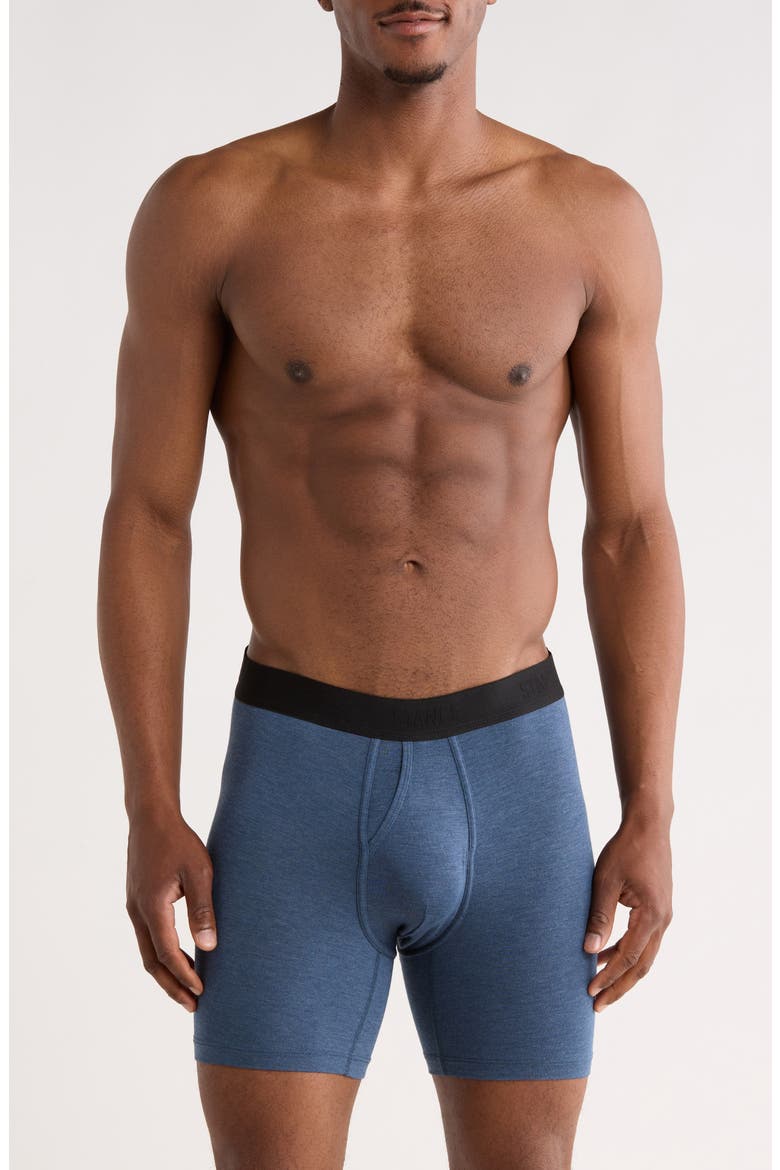 Men's Regulation Solid Boxer Briefs, Main, color, NAVY