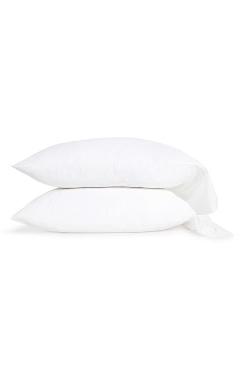 Pom Pom At Home Sheena Set Of 2 Sateen Pillowcases In White