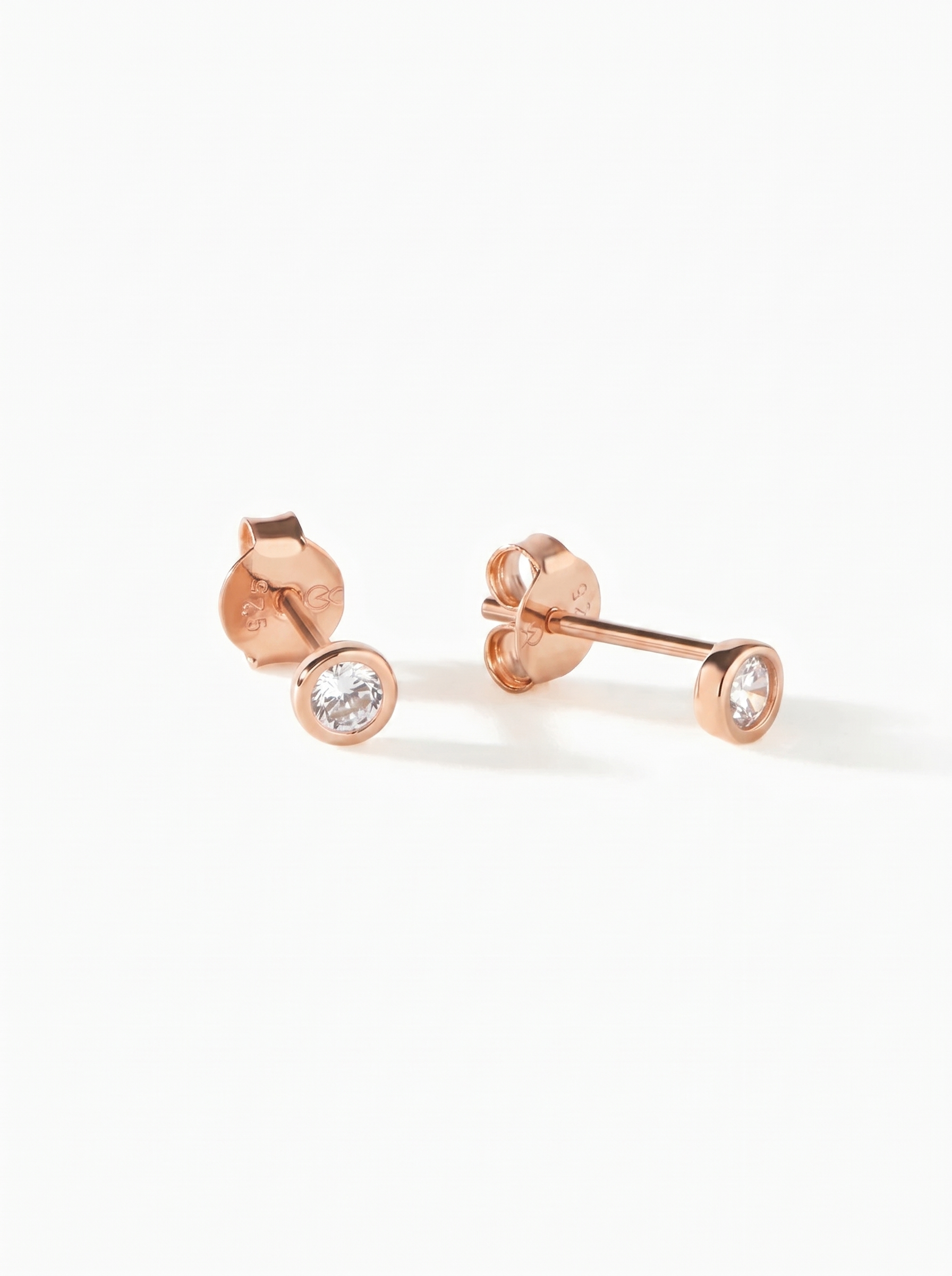 Rose Gold/White CZ