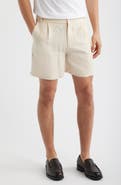 Percival Pleated Linen Shorts