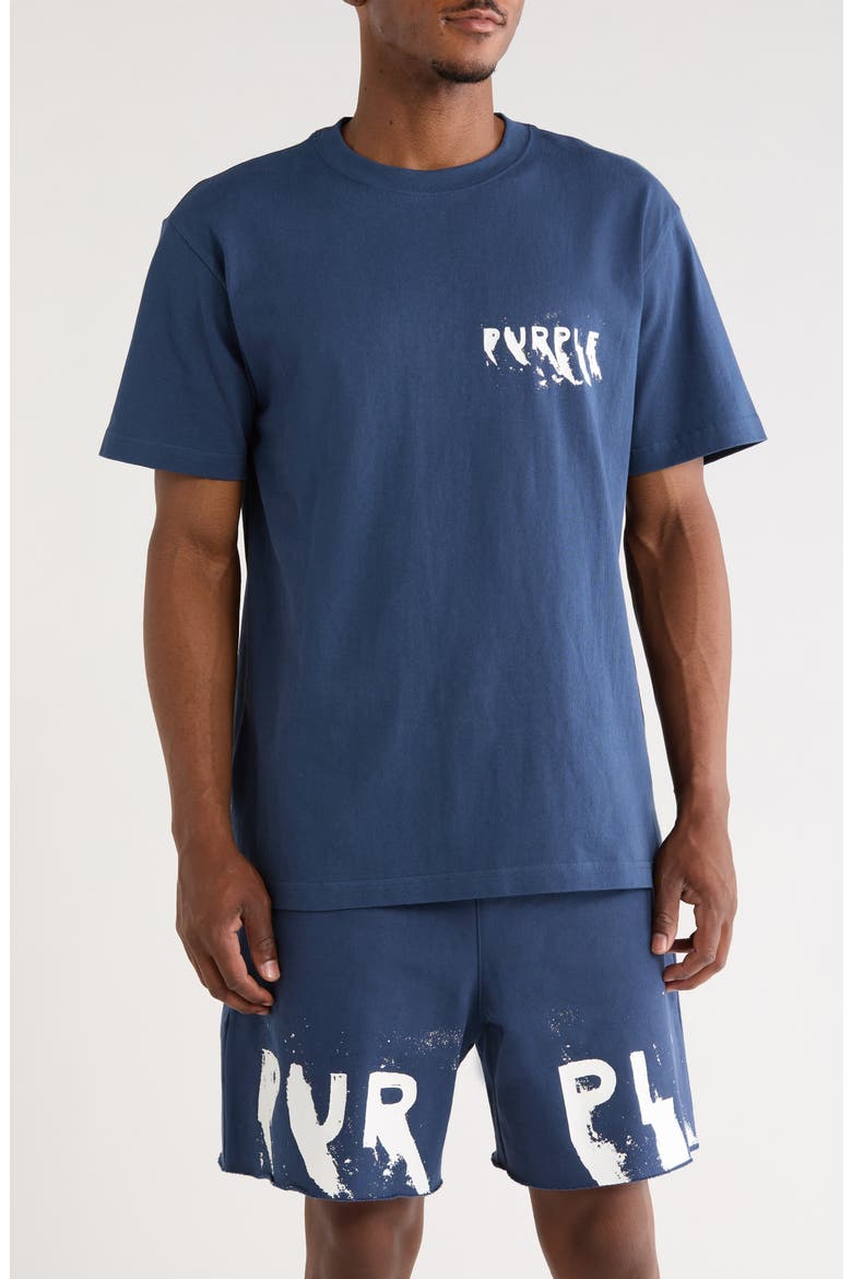 Logo Graphic T-Shirt, Main, color, BLUE
