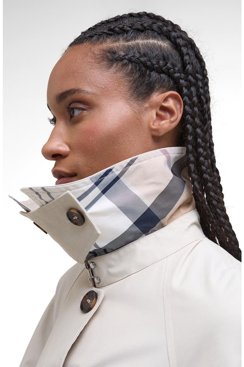 Robyn Water Resistant Trench Coat, Alternate, color, MIST/ HESSIAN TARTAN