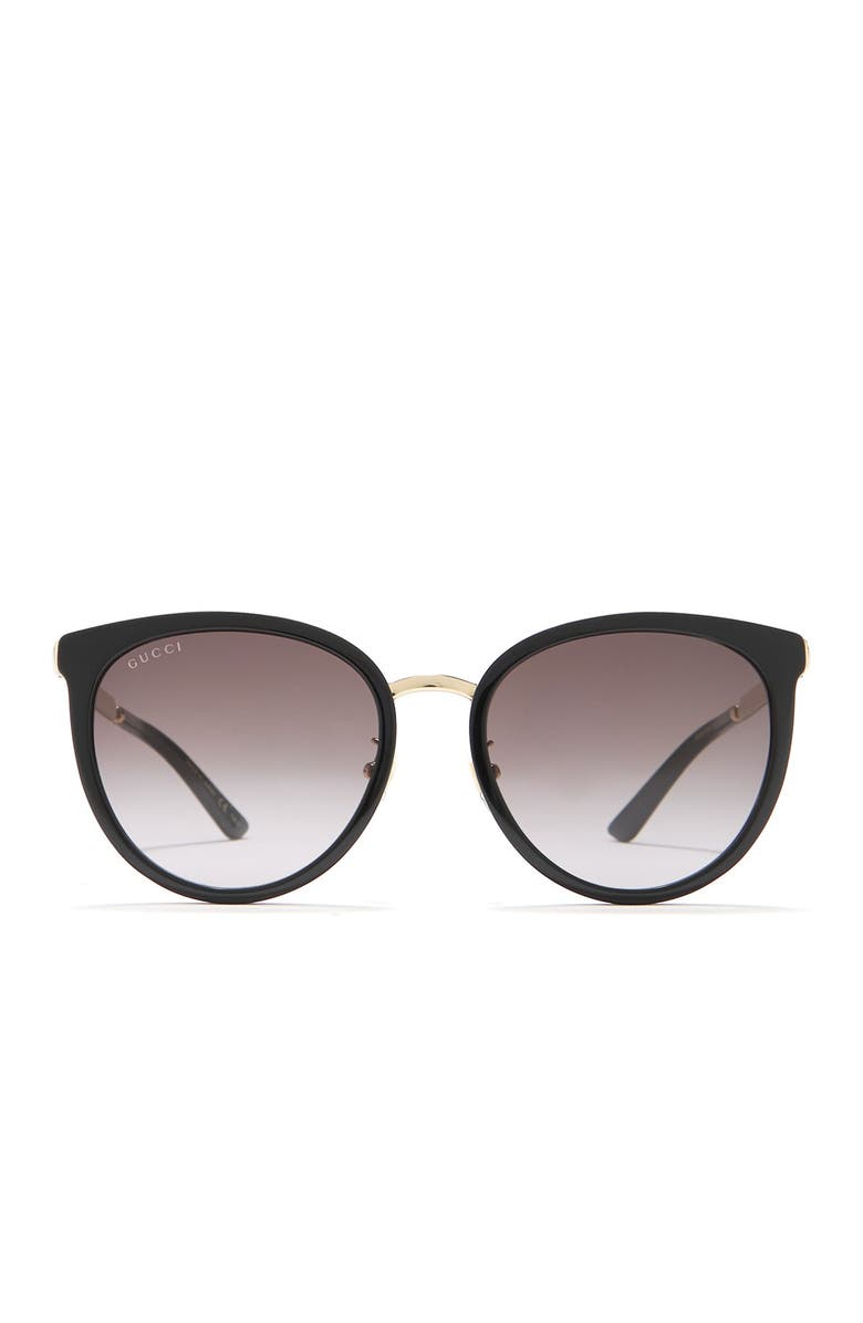 Gucci 56mm Round Sunglasses, Alternate, color,