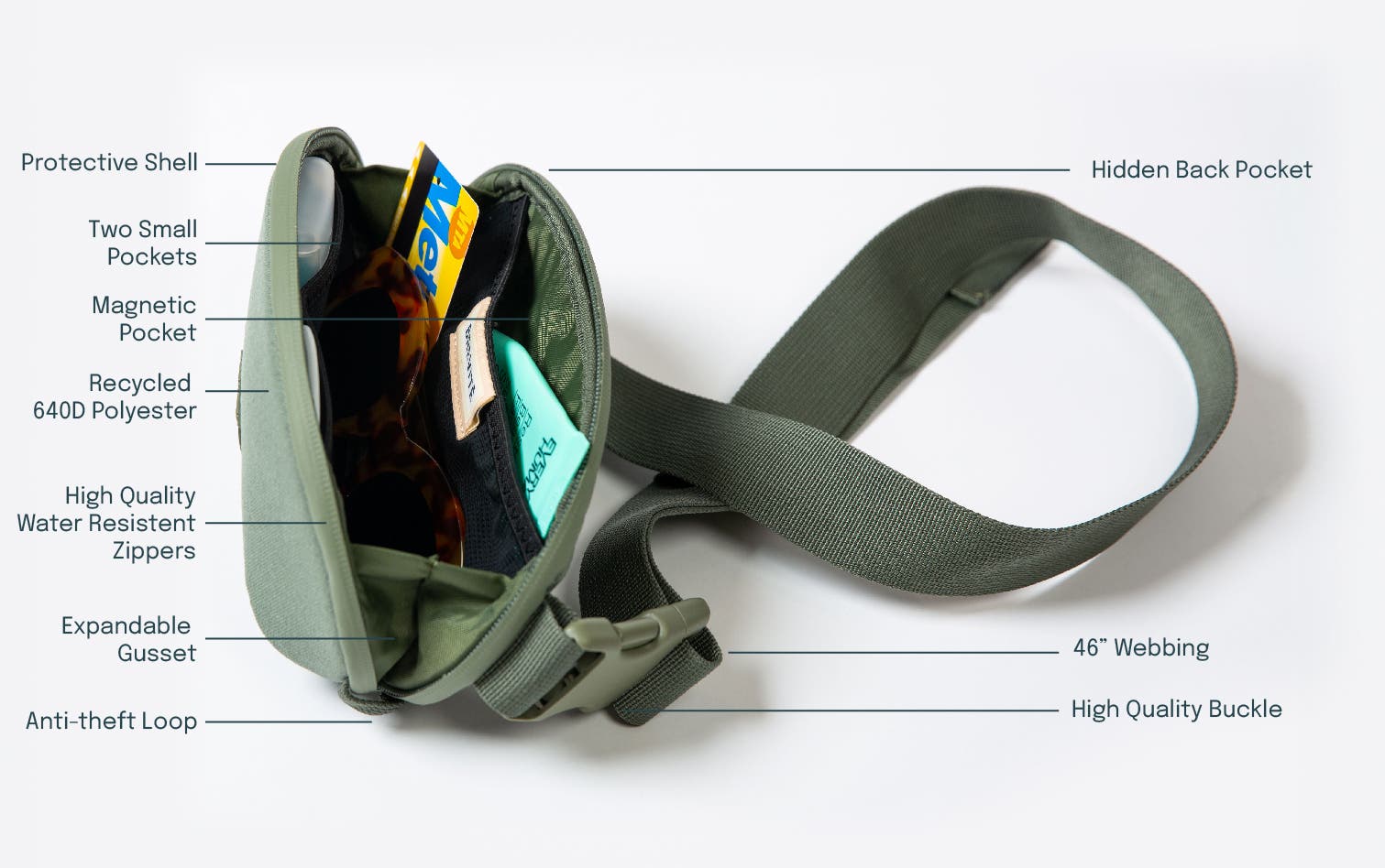 Brevite The Belt Bag, Alternate, color, Charcoal Gray