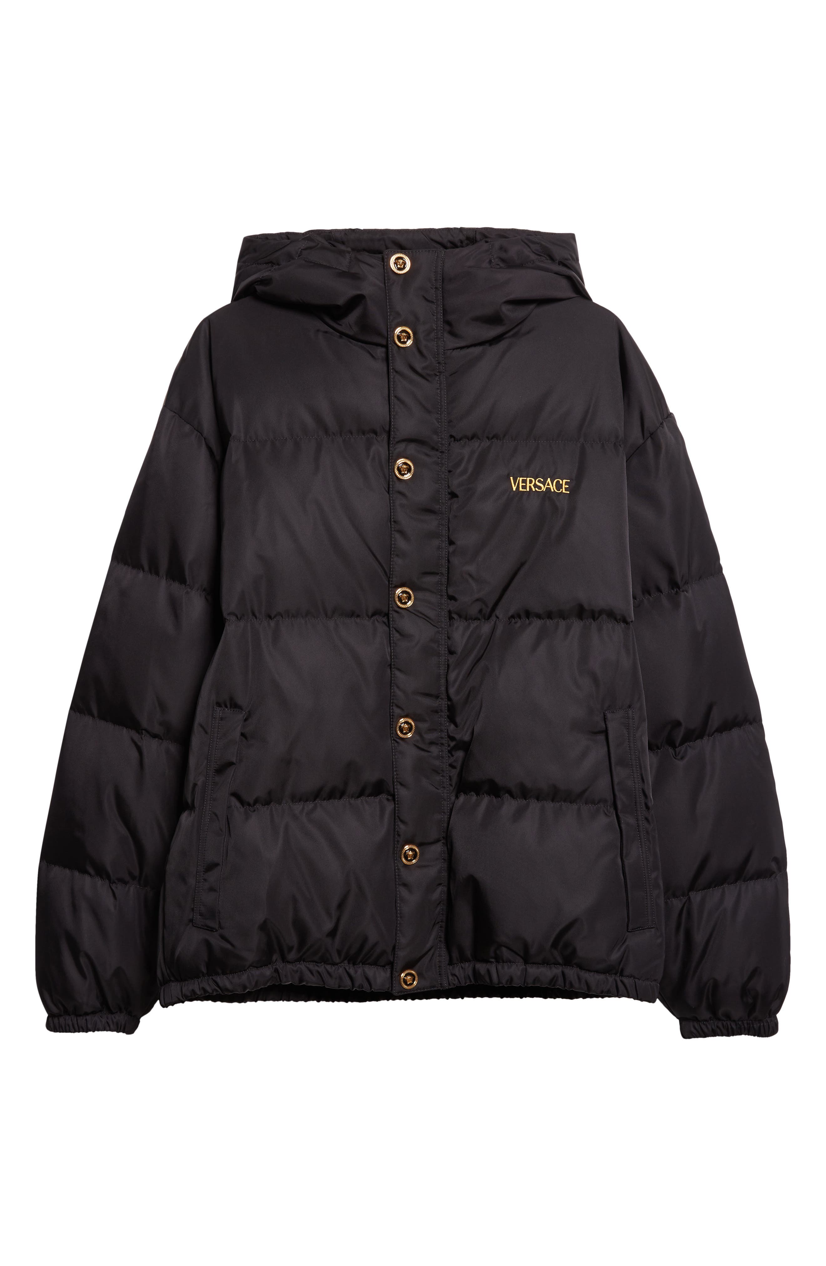 Medusa Logo Embroidered Down Puffer Jacket (Men) | Nordstrom