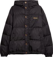 Versace Medusa Logo Embroidered Down Puffer Jacket