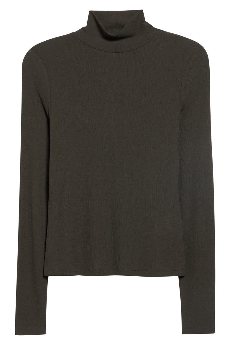Wyeth Rib Turtleneck, Alternate, color, GREEN SHADOW