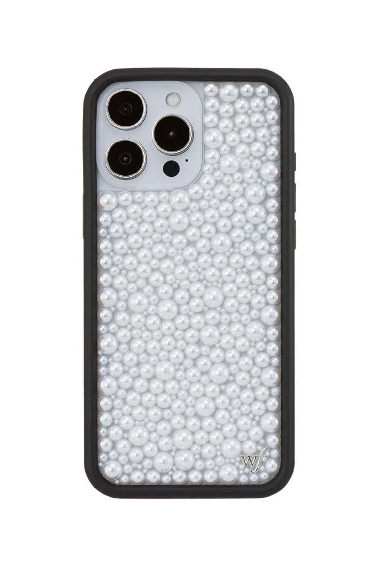 White Pearl iPhone Case, Main, color, White