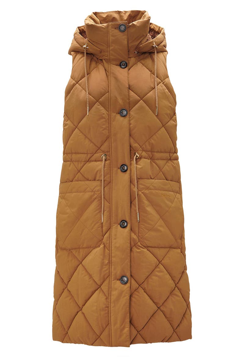 Orinsay Quilted Hooded Vest, Alternate, color, FAWN/ ANCIENT