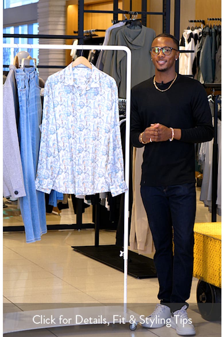 Julian Shaped Fit Linen Button-Up Shirt video