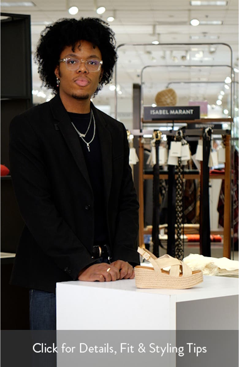 Bennie Slingback Espadrille Platform Wedge Sandal, sales video thumbnail