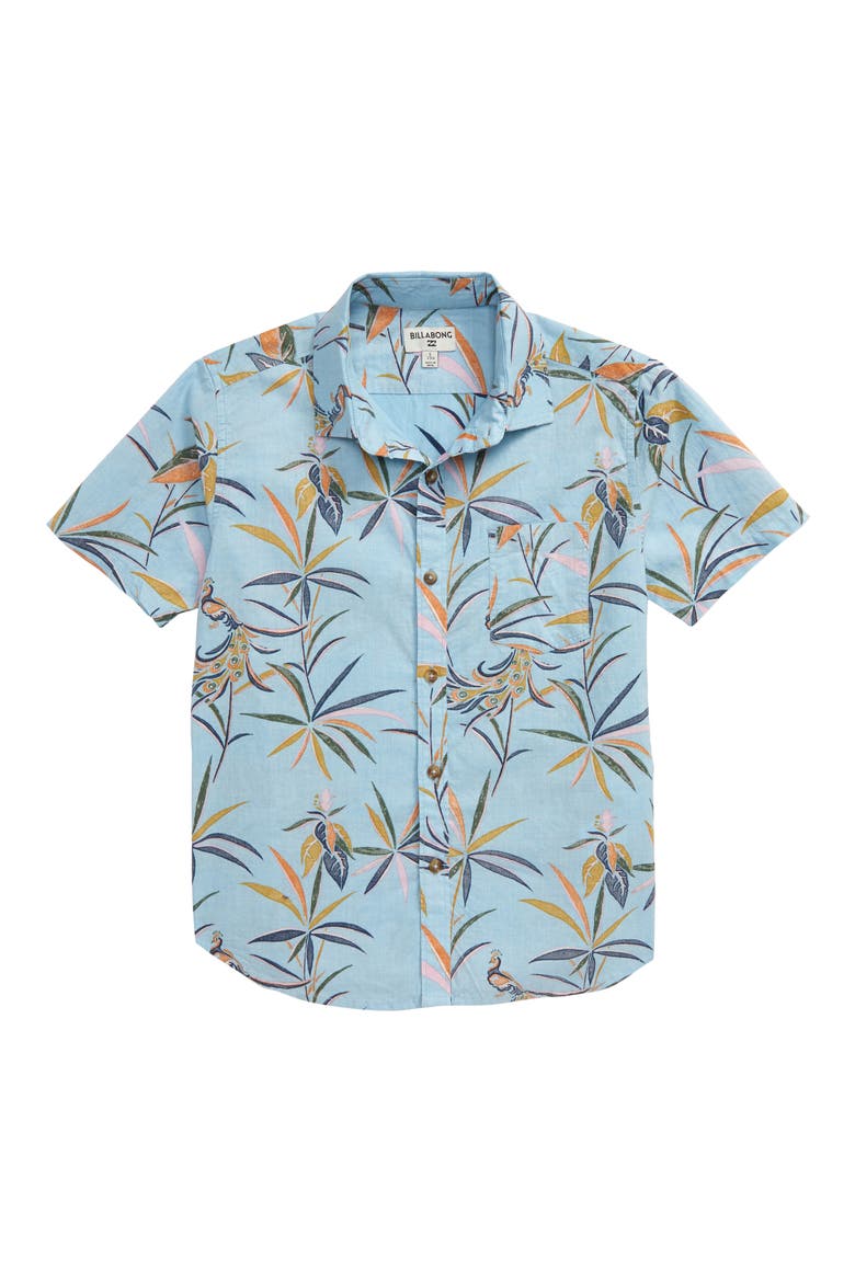 Sundays Woven Button-Up Shirt, Main, color, MIST