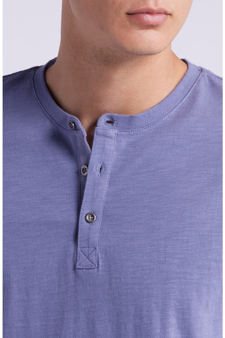 Slub Organic Cotton Henley, Alternate, color, ZINC