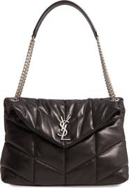 Saint Laurent Medium Lou Leather Puffer Bag