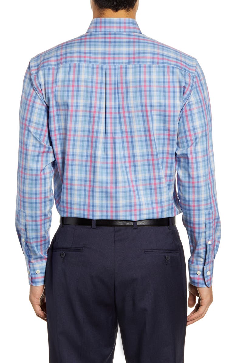 Peter Millar Baker Island Regular Fit Check Button-Down Sport Shirt, Alternate, color, 