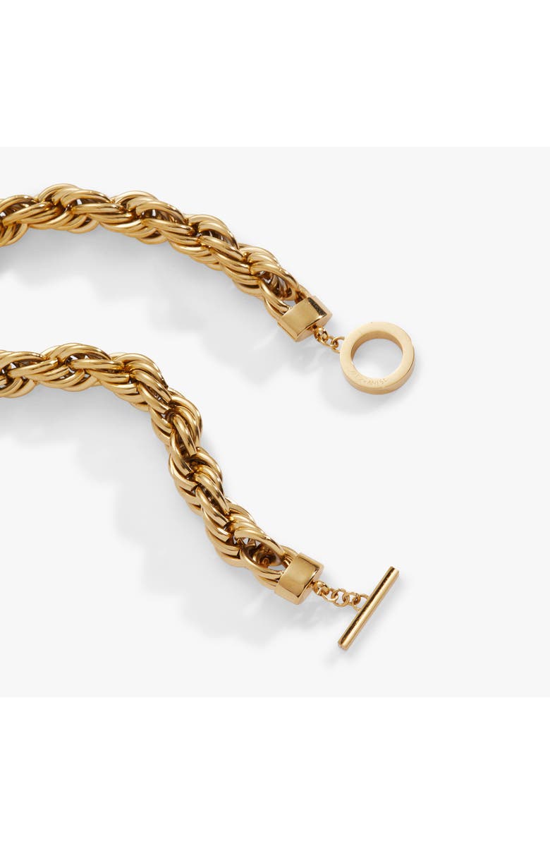 Alex and Ani Large Rope Chain Toggle Bracelet, Alternate, color, Gold