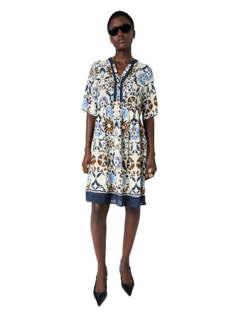 Romaine Printed Tunic Dress