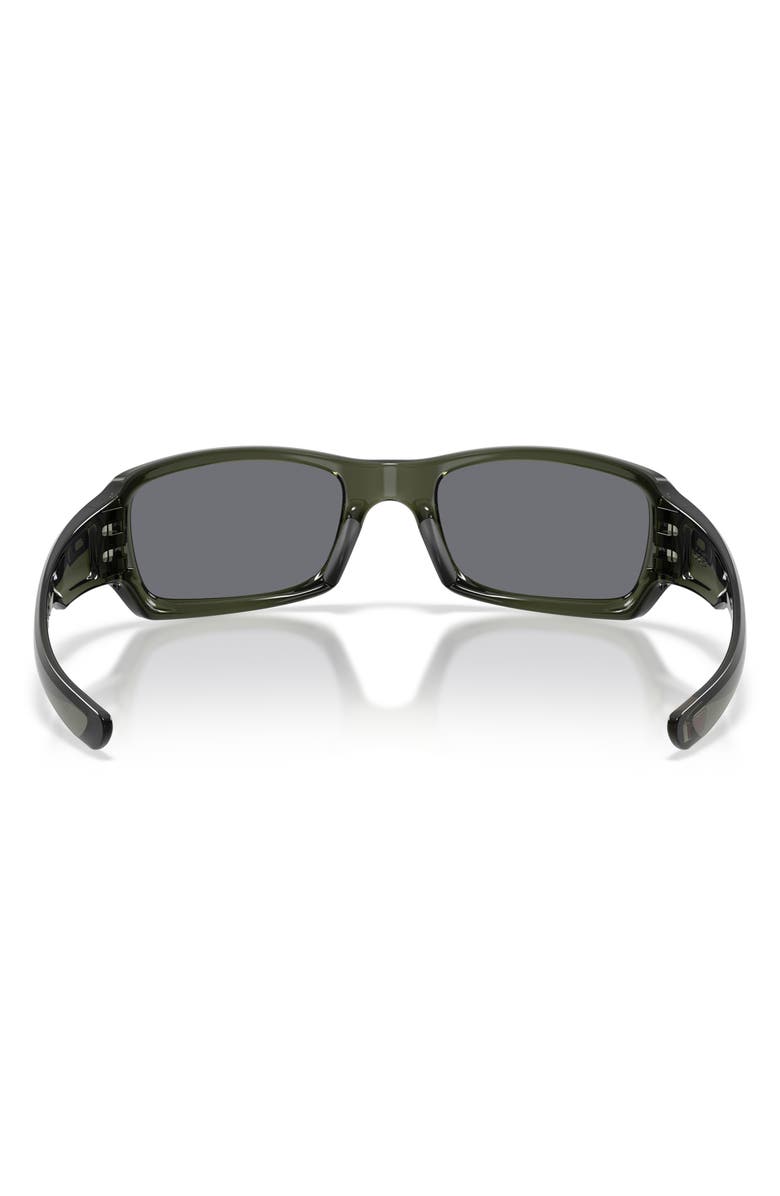 Oakley Fives Squared 54mm Rectangle Sunglasses, Alternate, color, Olive Ink / Grey