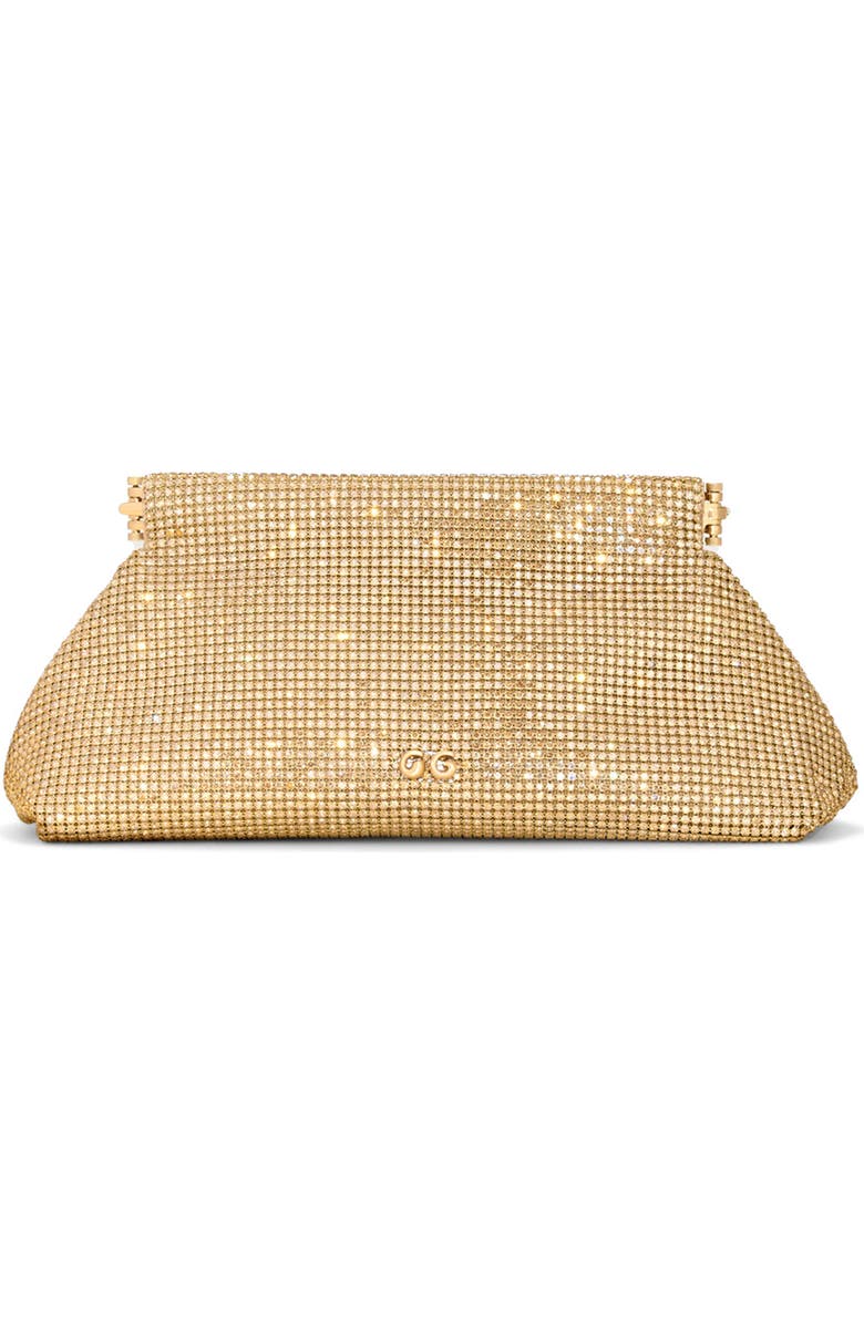 Cult Gaia Lillia Crystal Mesh Clutch, Main, color,