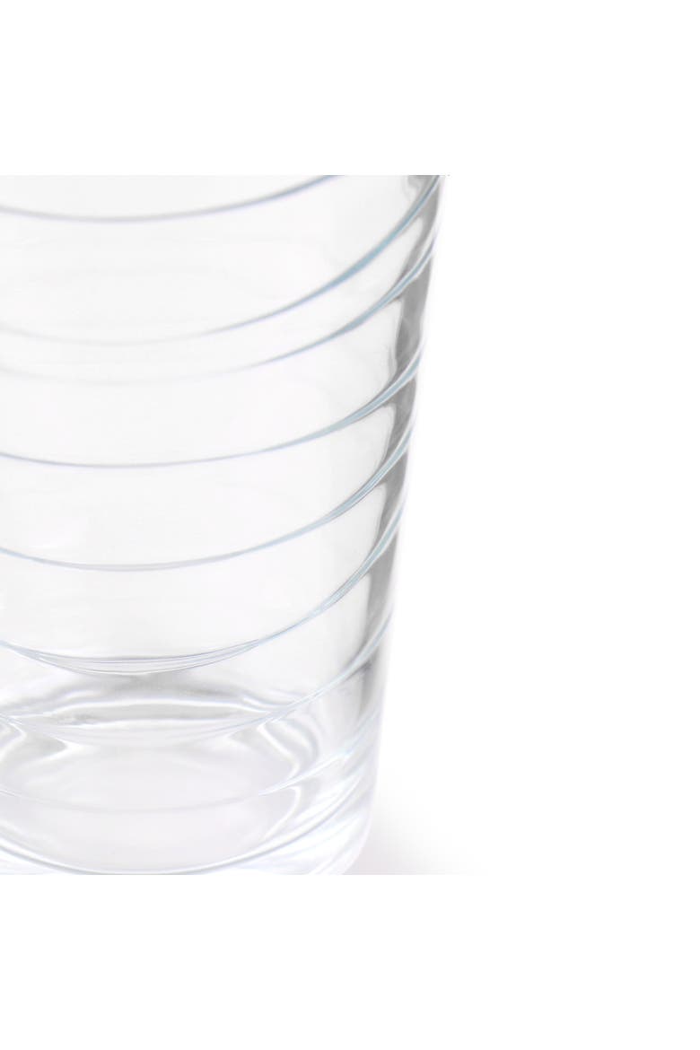 4 Piece 13.5 Ounce Swirl Double Old-Fashioned Glassware Set, Alternate, color, Clear