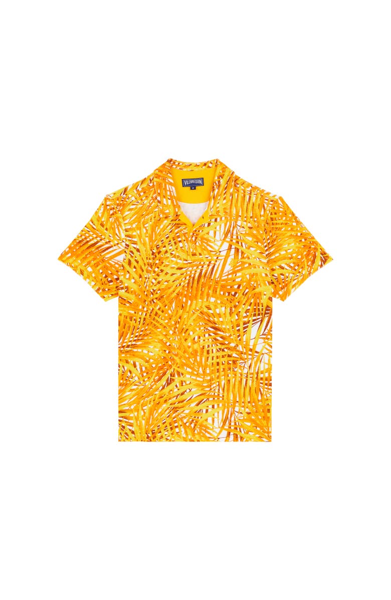 Vilebrequin Men's Palm Leaves Printed Terry Polo, Alternate, color, Mangue