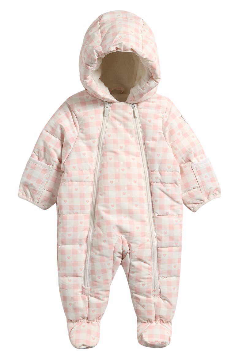 Quilted Hooded Bunting, Main, color, LIGHT PINK