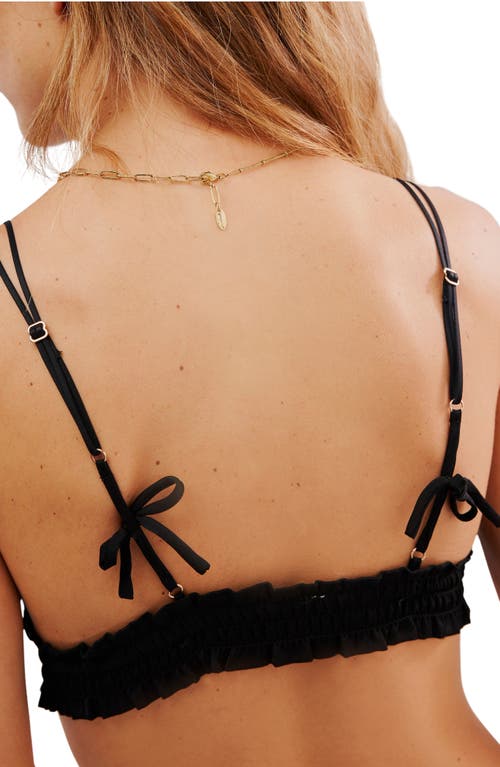 Free People Gia Triangle Bralette In Black