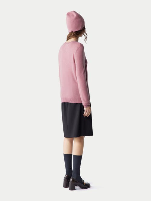 Gobi Mongolian Cashmere Cashmere Hat And Sweater Set In Lilas