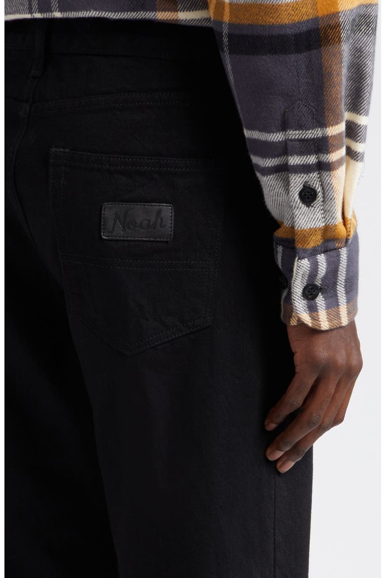 Selvedge Straight Leg Jeans, Alternate, color, BLACK