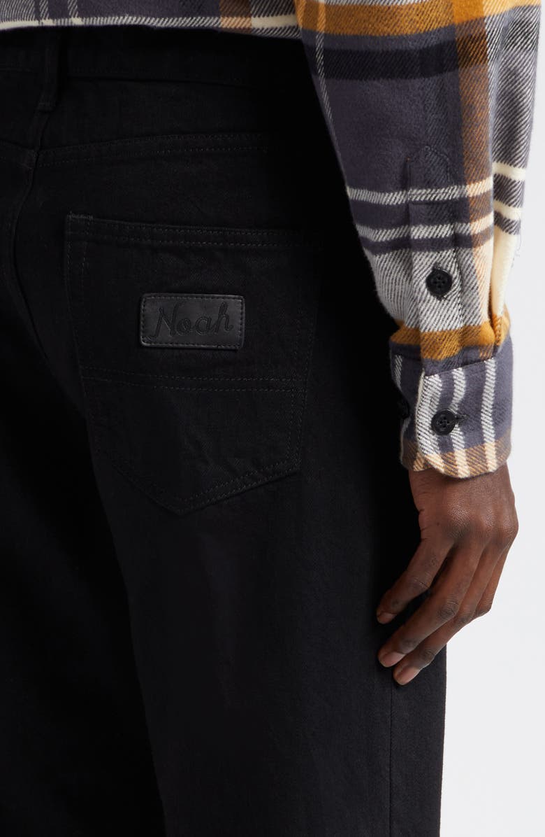 Noah Selvedge Straight Leg Jeans, Alternate, color, Black