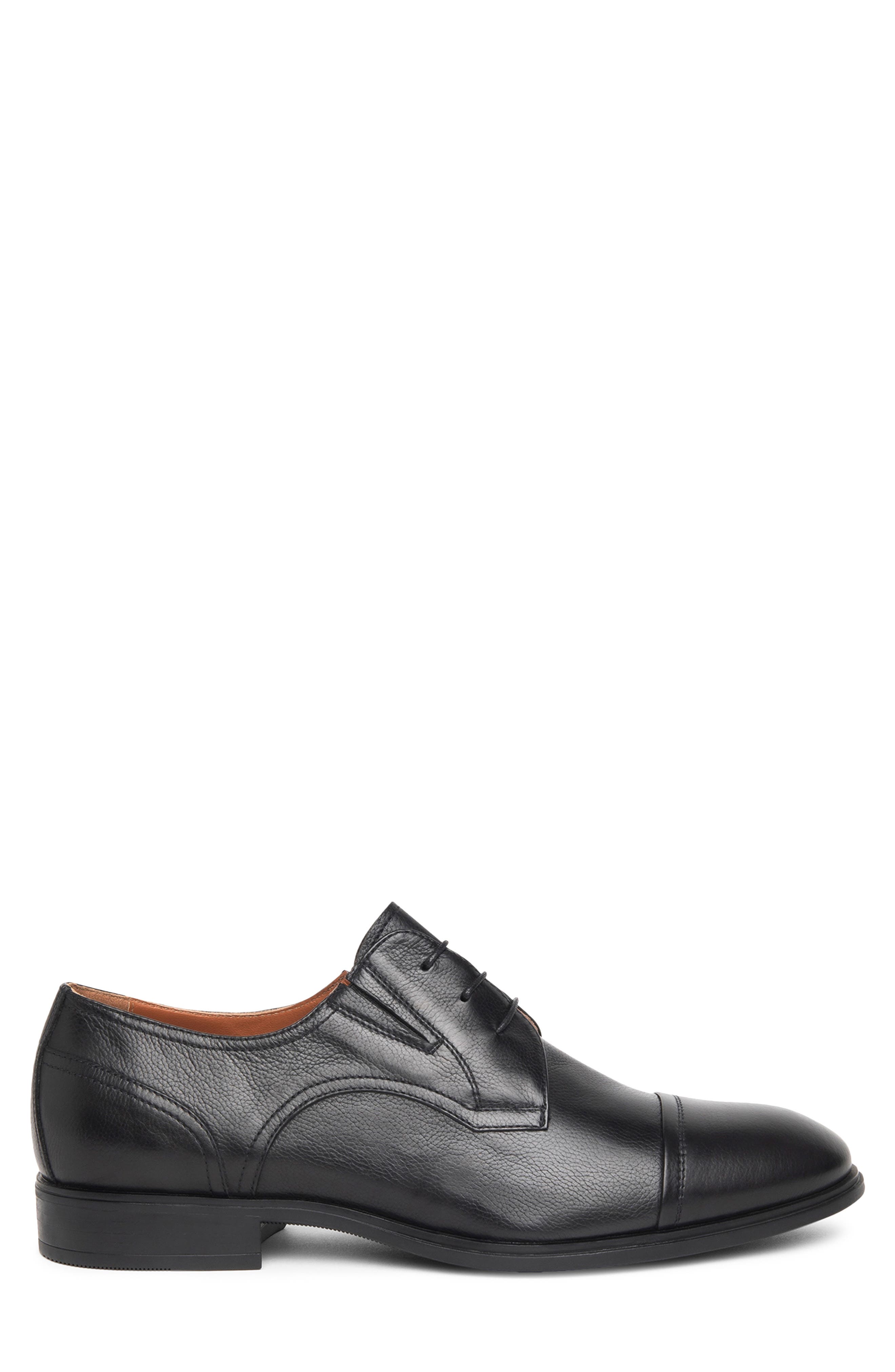 NeroGiardini Cap Toe Lace-Up Oxford, Alternate, color, Black