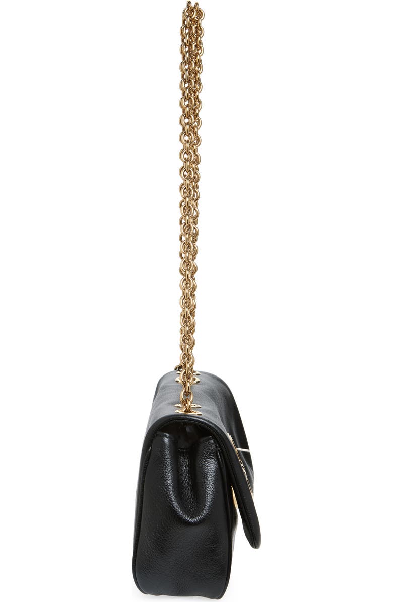 Chloé Heritage Leather Shoulder Bag, Alternate, color, Black
