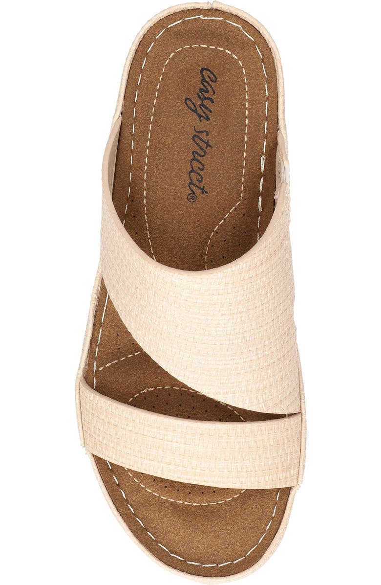 EASY STREET Larrain Wedge Slide Sandal, Alternate, color, Natural Woven