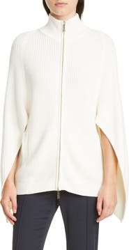 BOSS Leilane Cape Sleeve Wool Blend Cardigan