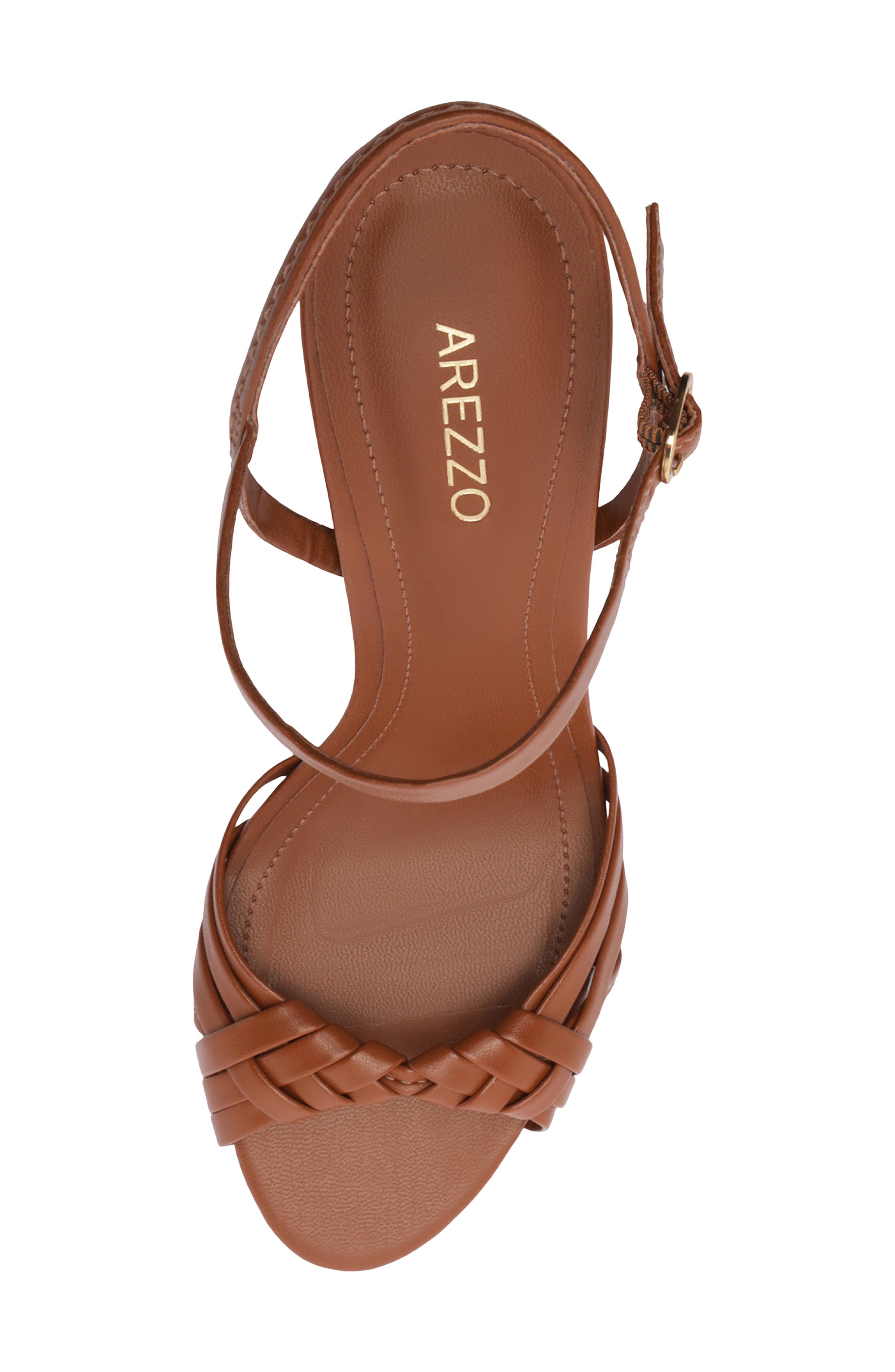 Arezzo Nina Ankle Strap Sandal, Alternate, color, Soul Natural