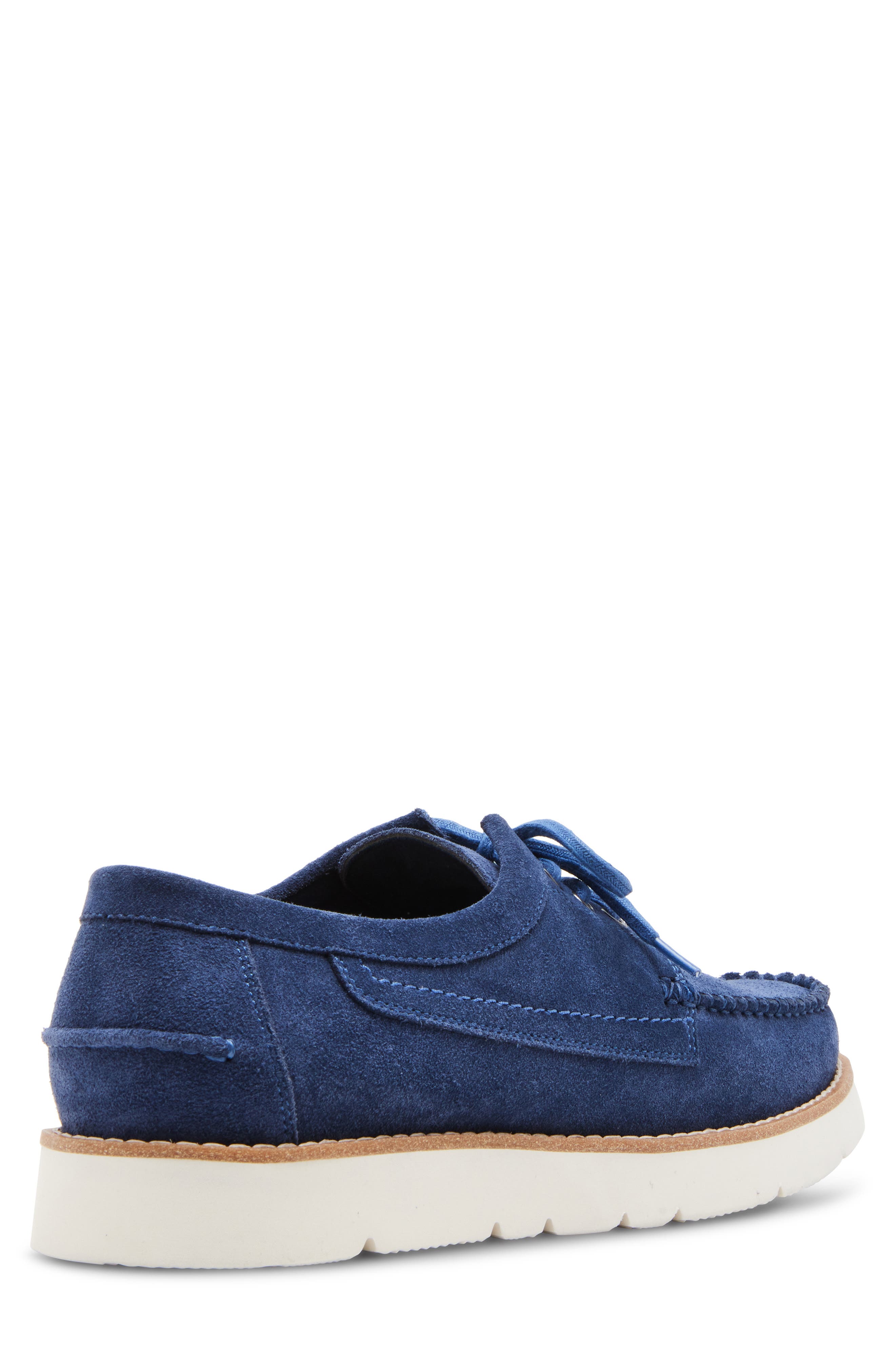 Steve Madden Kolt Moc Toe Derby, Alternate, color, Navy Suede