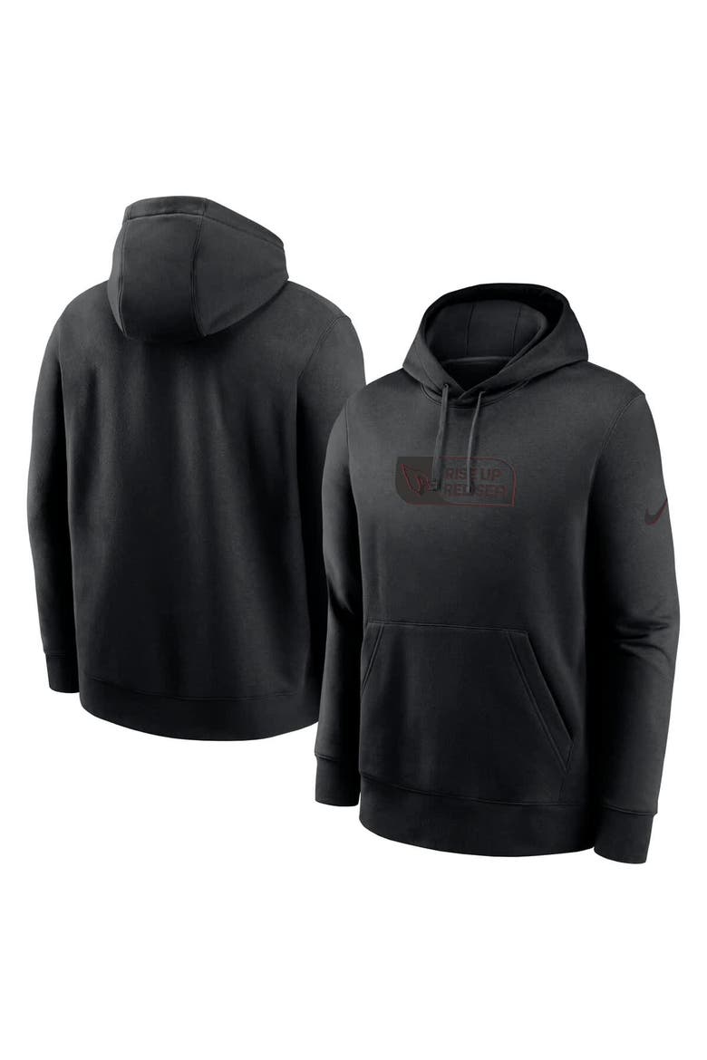 Men's Nike Black Arizona Cardinals Edge Pack French Terry Club Pullover Hoodie, Main, color, Black