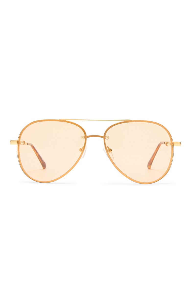 Mirzam 60mm Aviator Sunglasses, Main, color, BRIGHT GOLD/HAZEL TINT