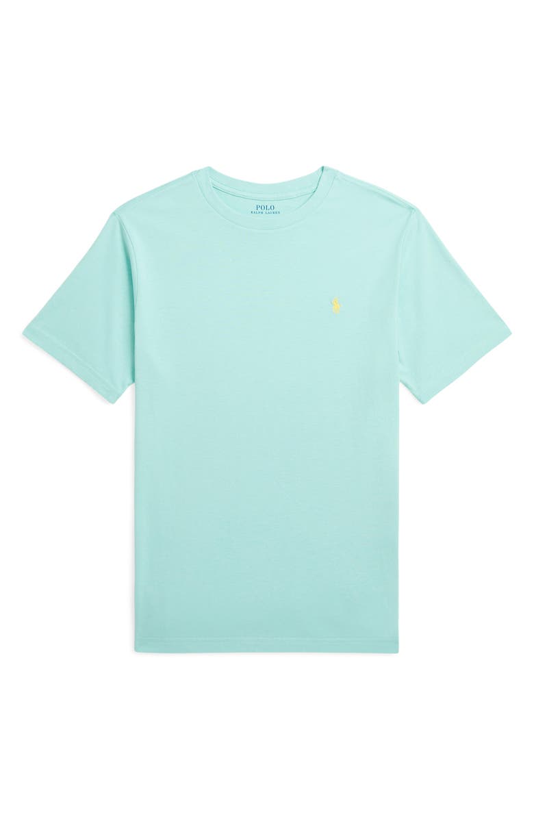 Polo Ralph Lauren Kids' Solid Cotton Crewneck T-Shirt, Main, color, 