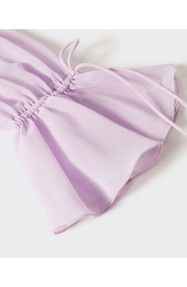 MANGO Ruffle Chiffon Dress, Alternate, color,