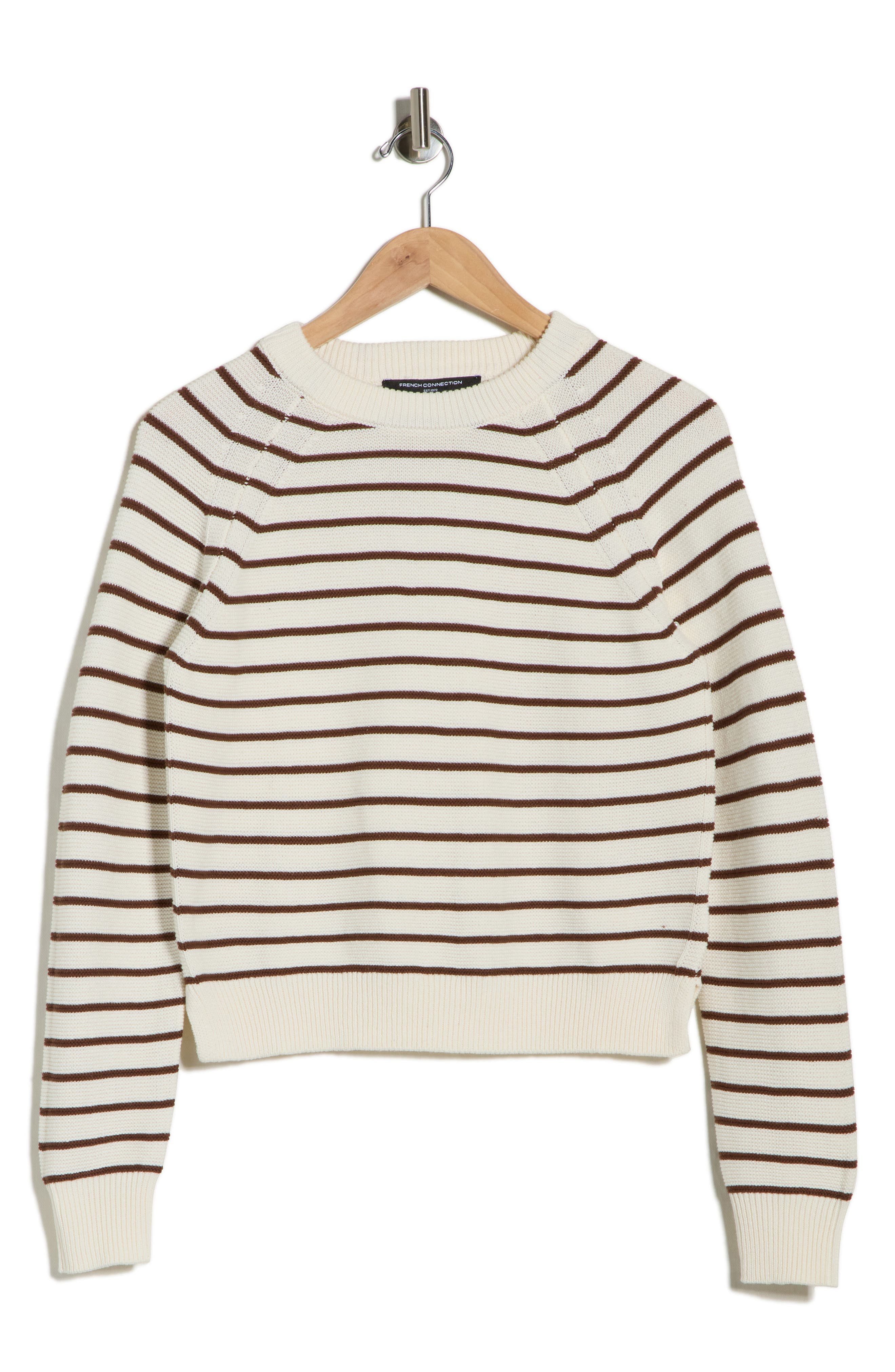 French Connection Mozart Stripe Crewneck Sweater
