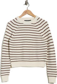French Connection Mozart Stripe Crewneck Sweater