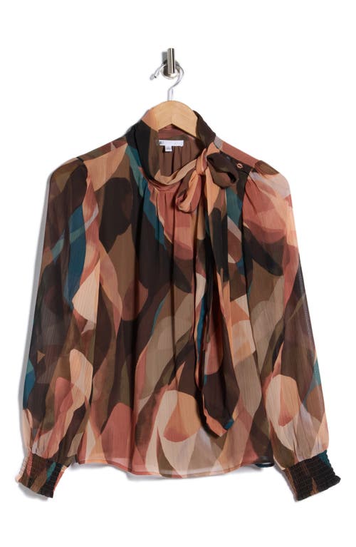 Dr2 By Daniel Rainn Tie Neck Top In Multi