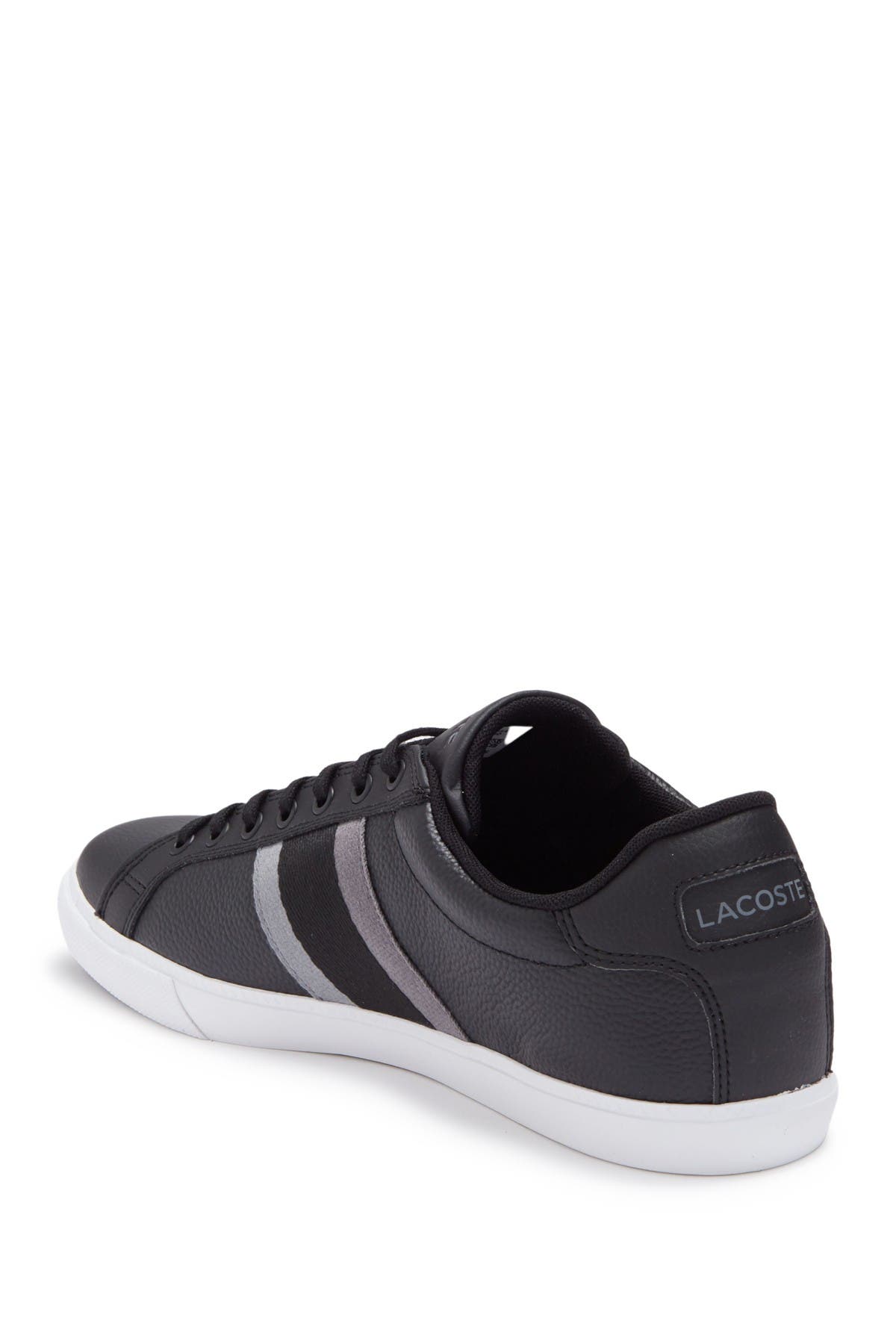 Lacoste Grad Vulc 120 Low Top Sneaker, Alternate, color, 237 Blk/Dk Gry