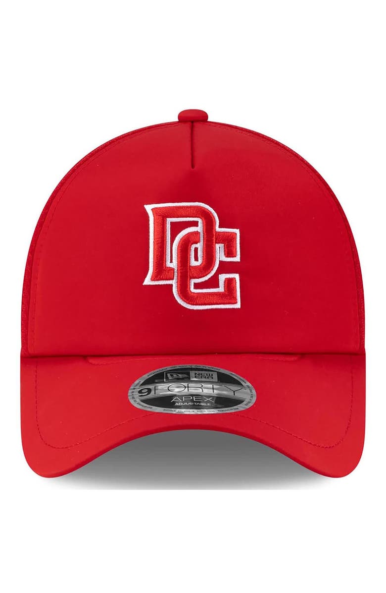 New Era Men's New Era Red Washington Nationals 2026 Batting Practice Apex 9FORTY Adjustable Trucker Hat, Alternate, color, Red