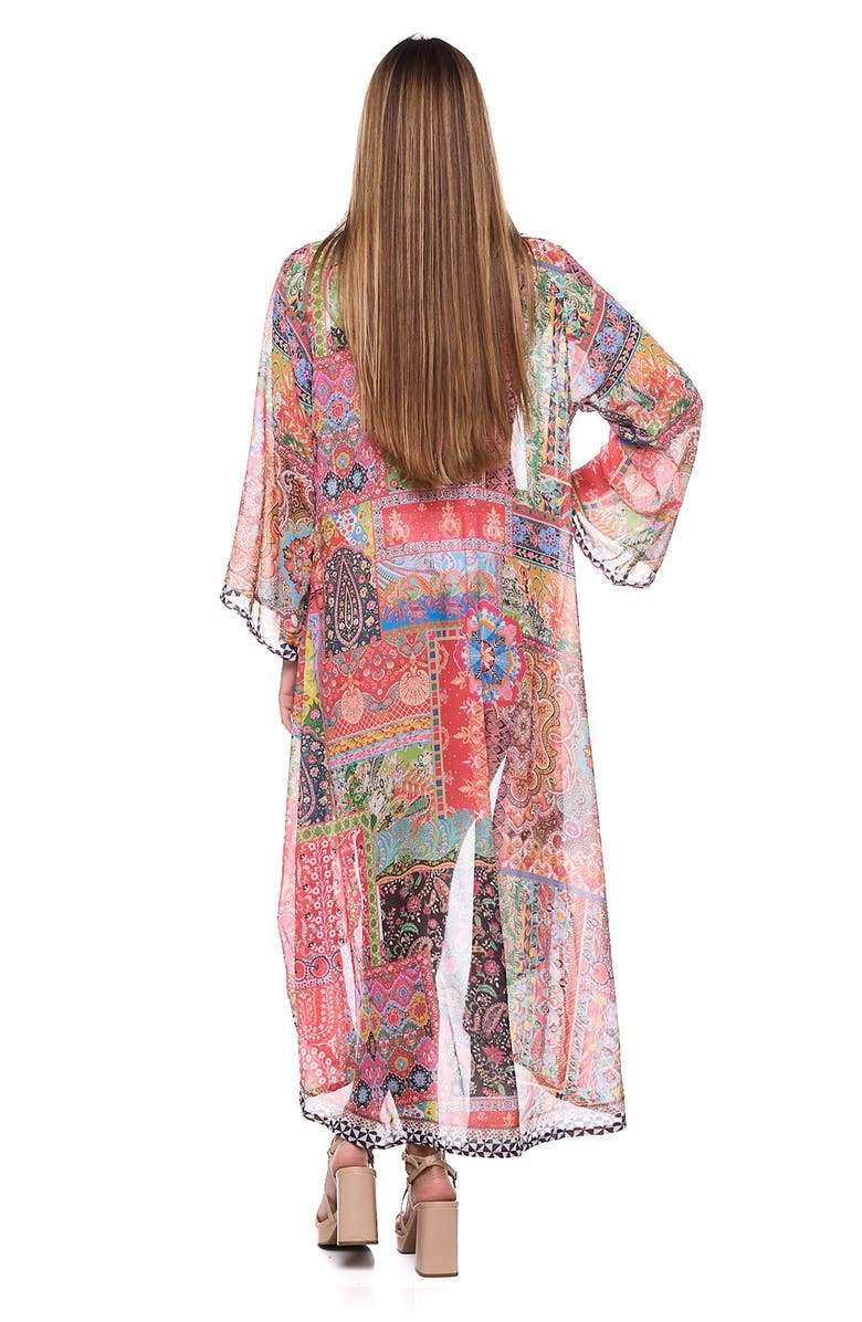 RANEES Longline Duster, Alternate, color, Pink