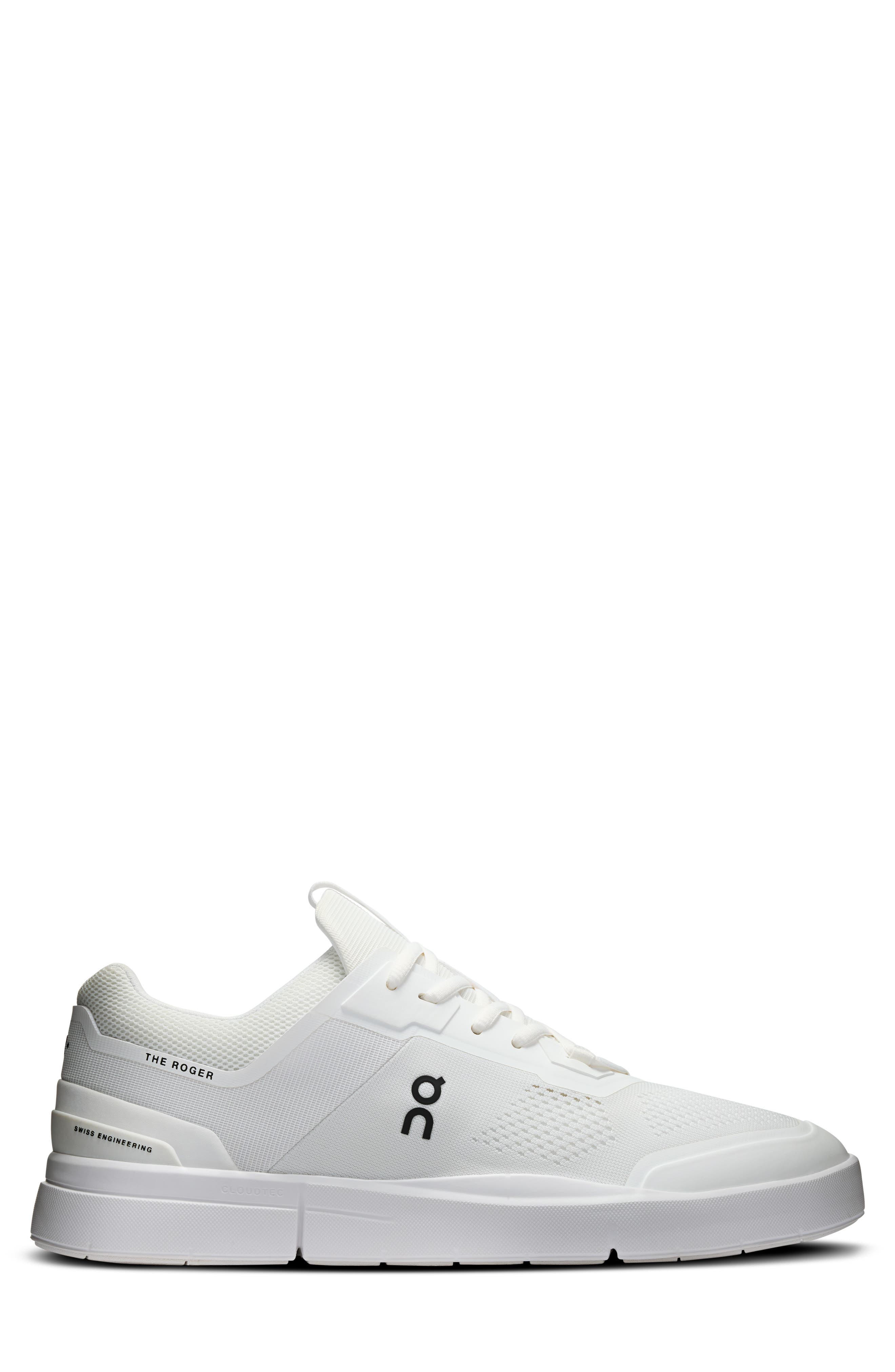 On The ROGER Spin Tennis Sneaker, Alternate, color, White/ Black