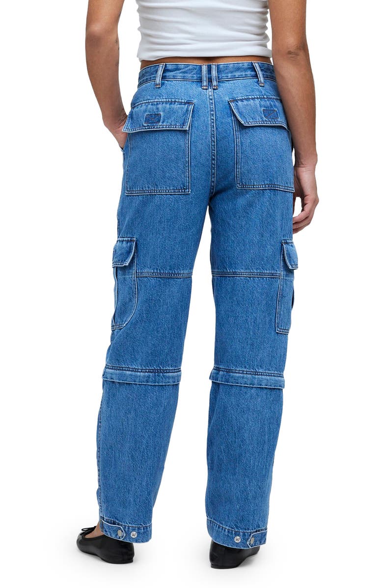 Madewell Baggy Straight Leg Cargo Jeans, Alternate, color, 