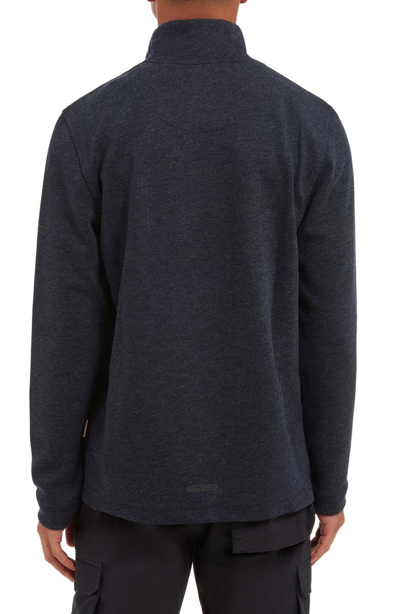 Sealskinz Fakenham Water Repellent Fleece Top, Alternate, color, Navy